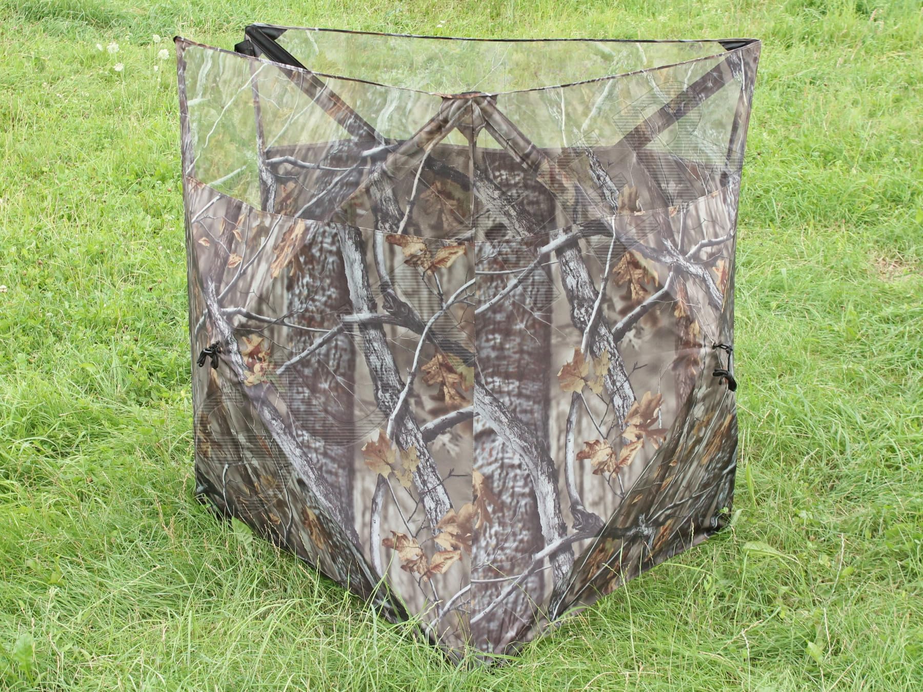 SUTTER Faltbarer mobiler Tarnstand, 125x375cm, 3-seitiges Camouflage Tarnzelt für Naturfotografie, Jagd und Tierbeobachtung, Quick-Up Tarnschirm inkl. Transporttasche