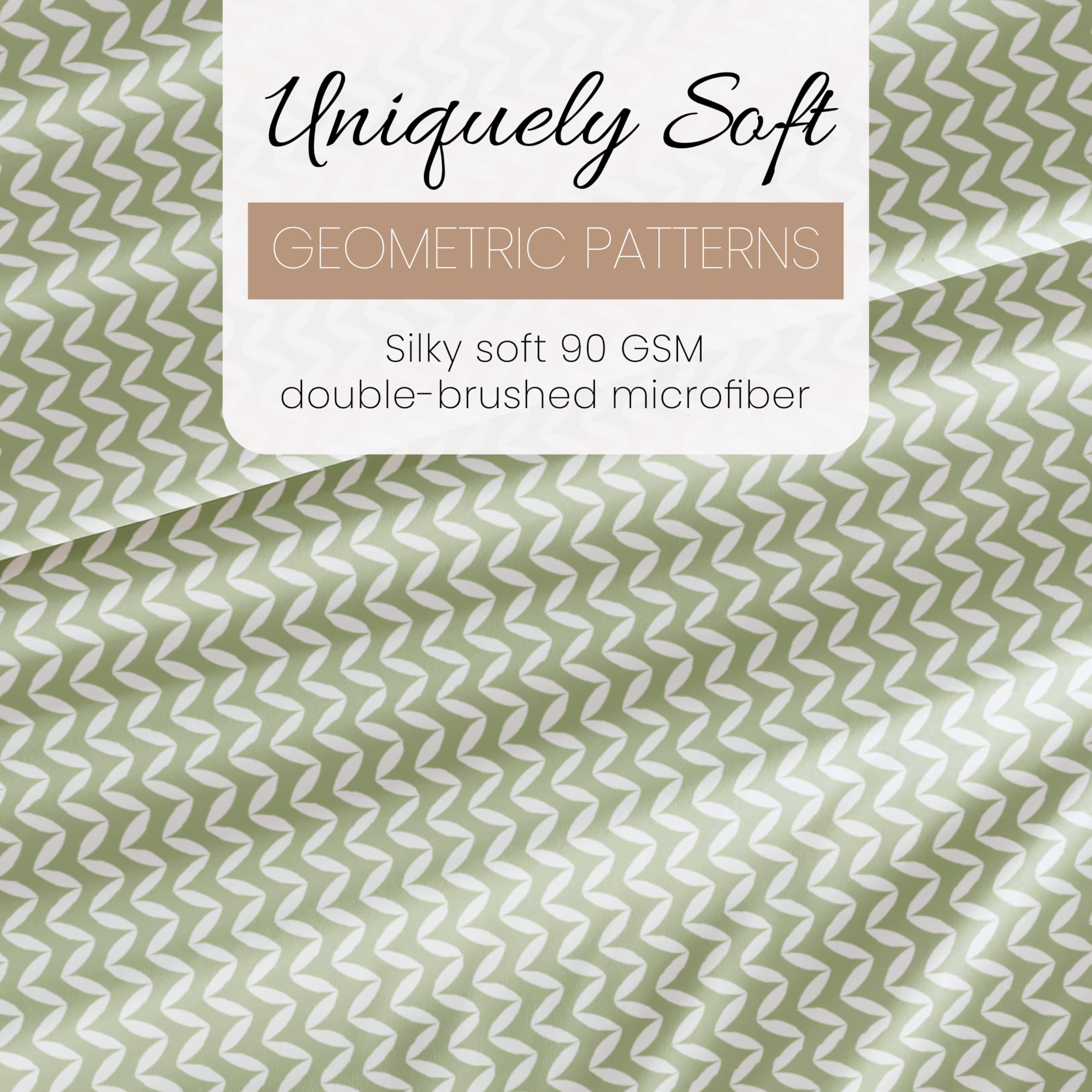 Hotel Collection Home Collection soffiato Chevron 4 PC. Set di Fogli