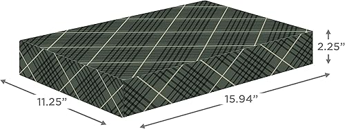 Miniatura 3 de Hallmark Cajas grandes de regalo de Navidad con tapas (8 cajas de suéter, Papá Noel rústico, a cuadros, "Very Merry", rojo con motas blancas) para