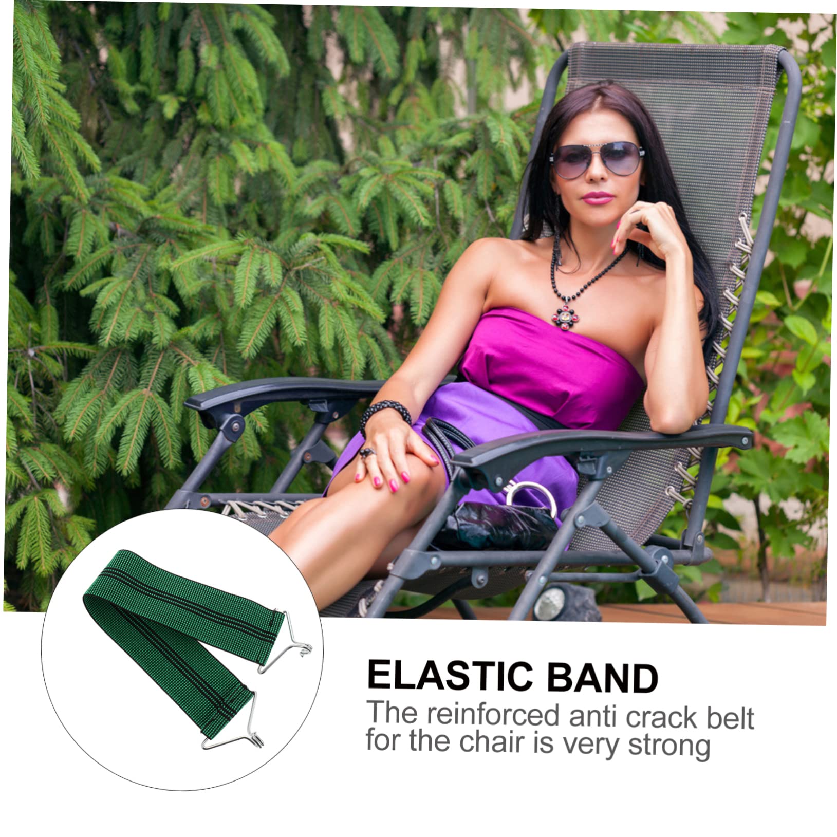 10pcs Cinghie Per Sedie Rinforzate Per Sedie Sdraio Anti-strappo Cinghie Elastiche Pieghevoli Per Stabilità E Comfort Per Recliner E Sedie Pieghevoli
