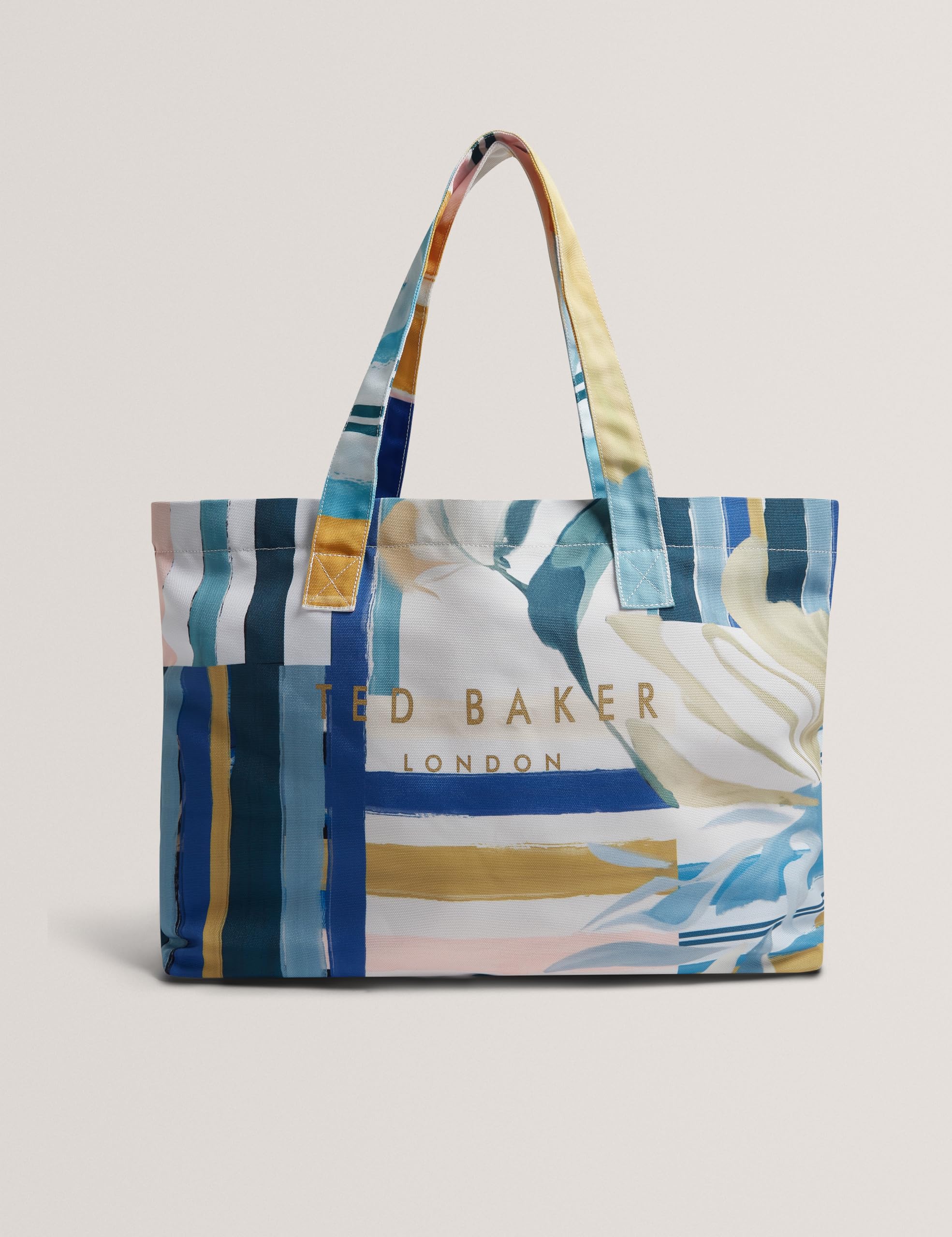 SHELYSS - Borsa shopper e infradito in tela stampata