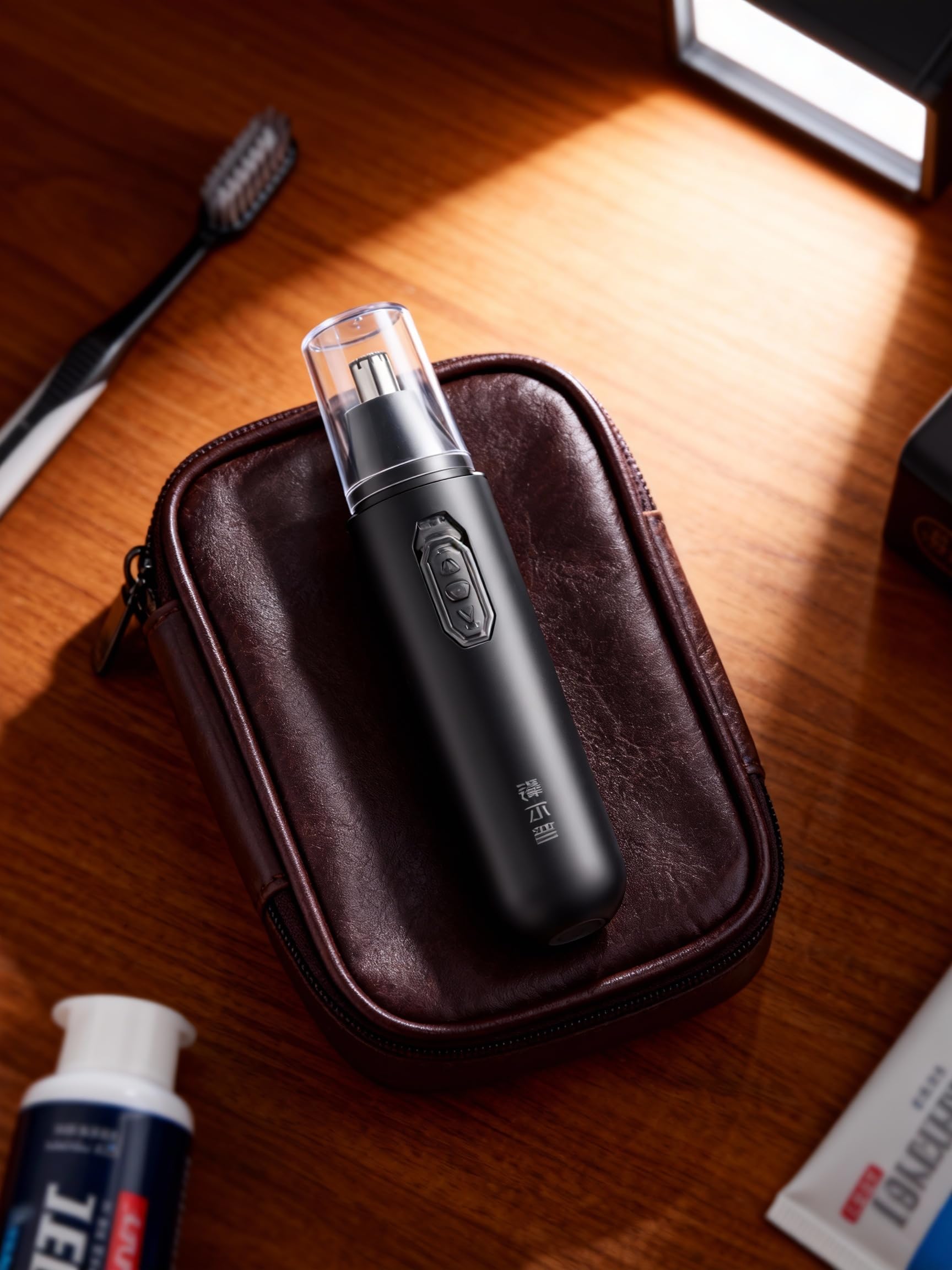 Portable Electric Nose Hair Trimmer Battery Operated Personal Grooming Tool for Men Women