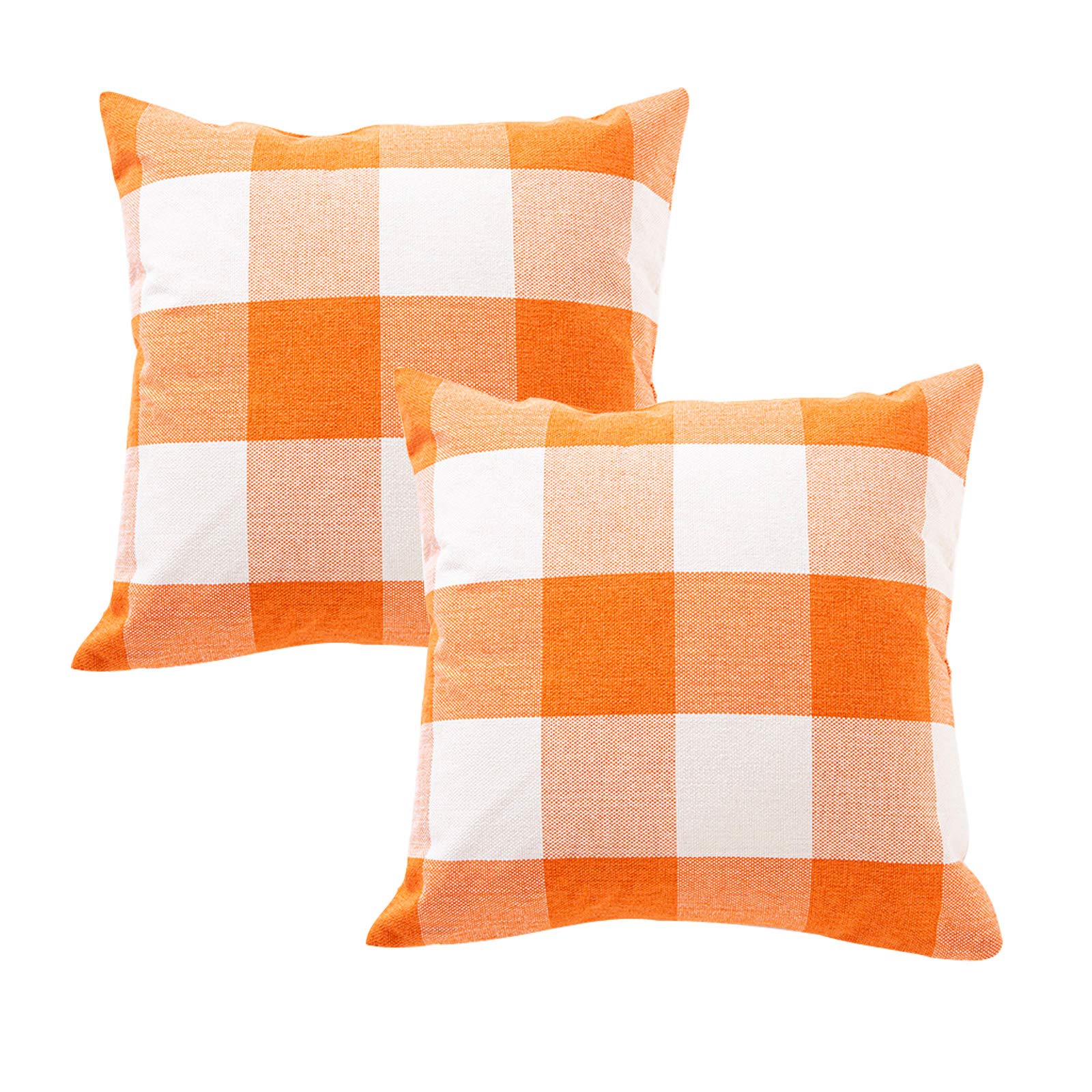 Fall Harvest Outdoor Throw Pillow Cover 18x18 Inch, Autumn Festival Thanksgiving Decorative Pillowcases Porch Cushion for Couch, Sofa (Without Insert)