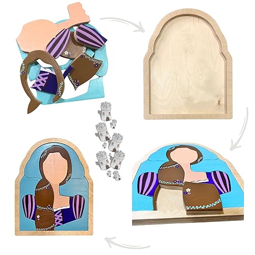 Miniatura 1 de Giant Wooden Puzzle - Handmade, Safe, and Educational Toy for Kids 3 and Up - Perfect Gift for Imaginative Play and Cognitive Development