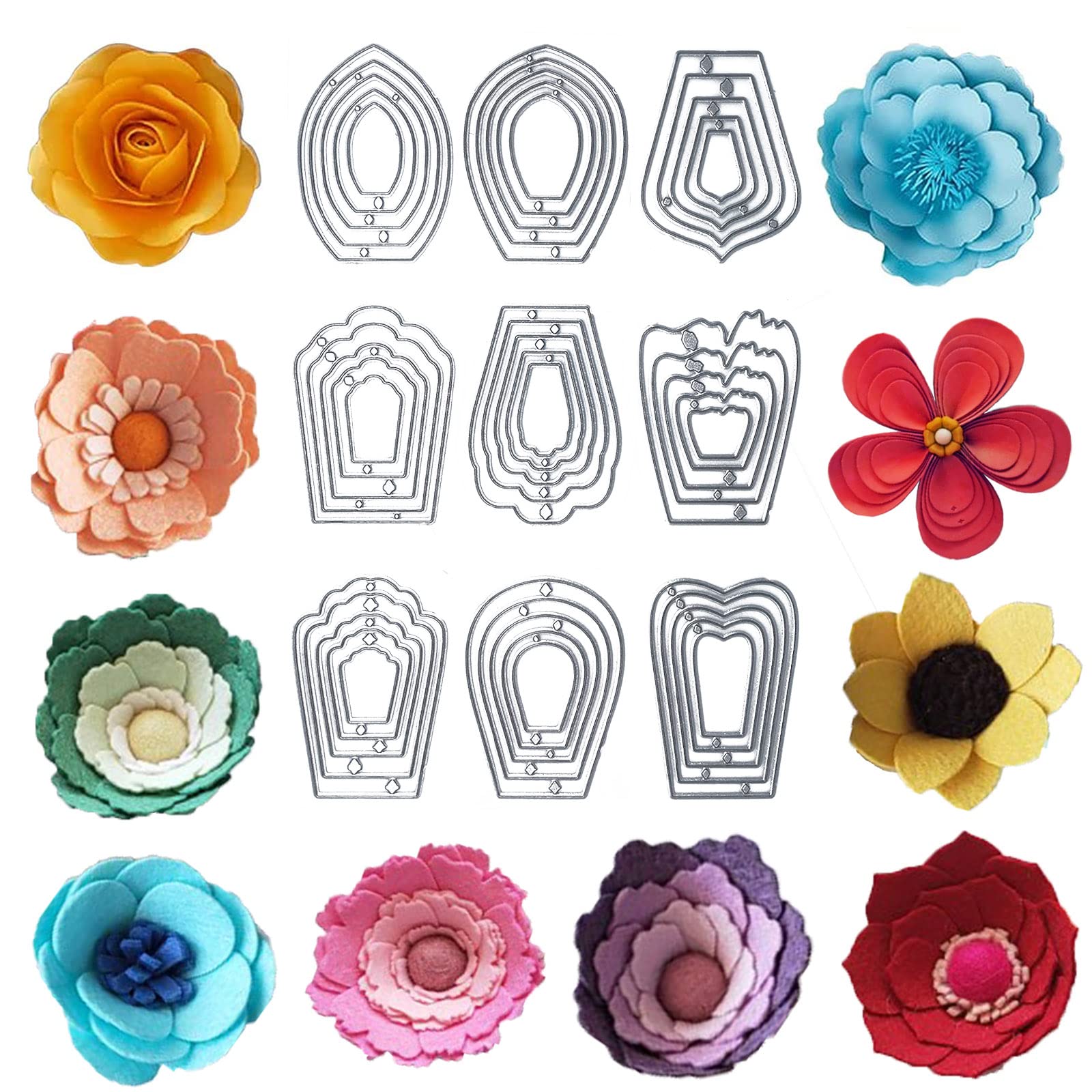 Set 10 Fustelle Farfalla E Fiore - Per Scrapbooking, Biglietti E Decorazioni Fai Da Te - Foto 13