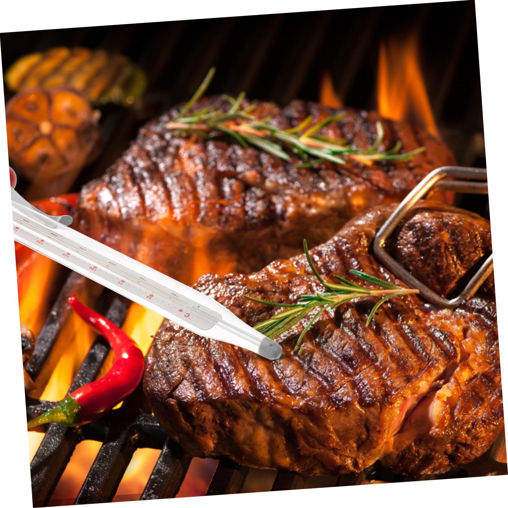 COLLBATH 1 Set Baking Thermometer Jelly Making Thermometer Baking Use Thermometer Kitchen Supplies Thermometer for Kitchen Thermometer for Baking Kitchen Tool Thermometer Tool Glass