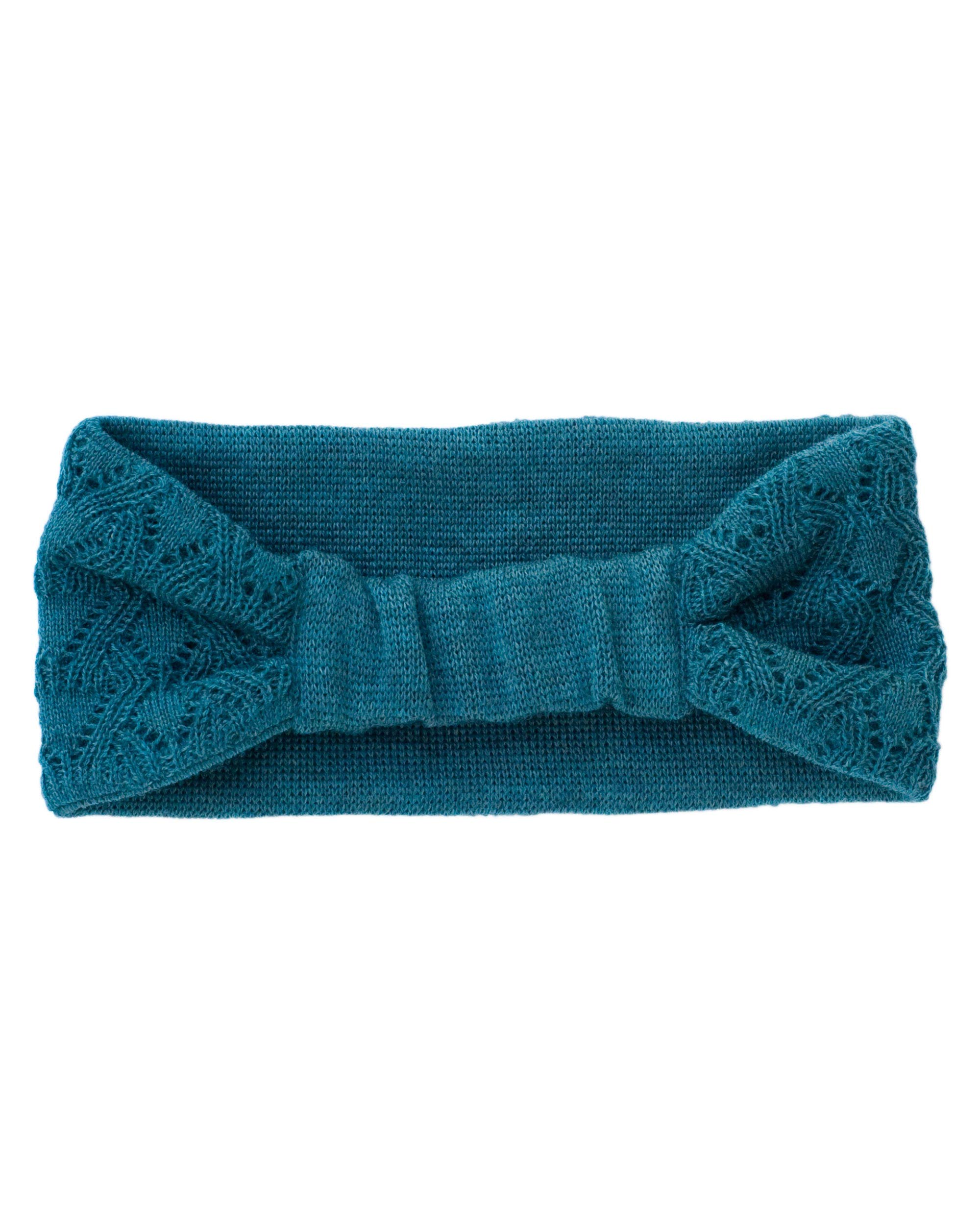 Invero, Merino Stirnband Marie, 100% Wolle (Petrol)