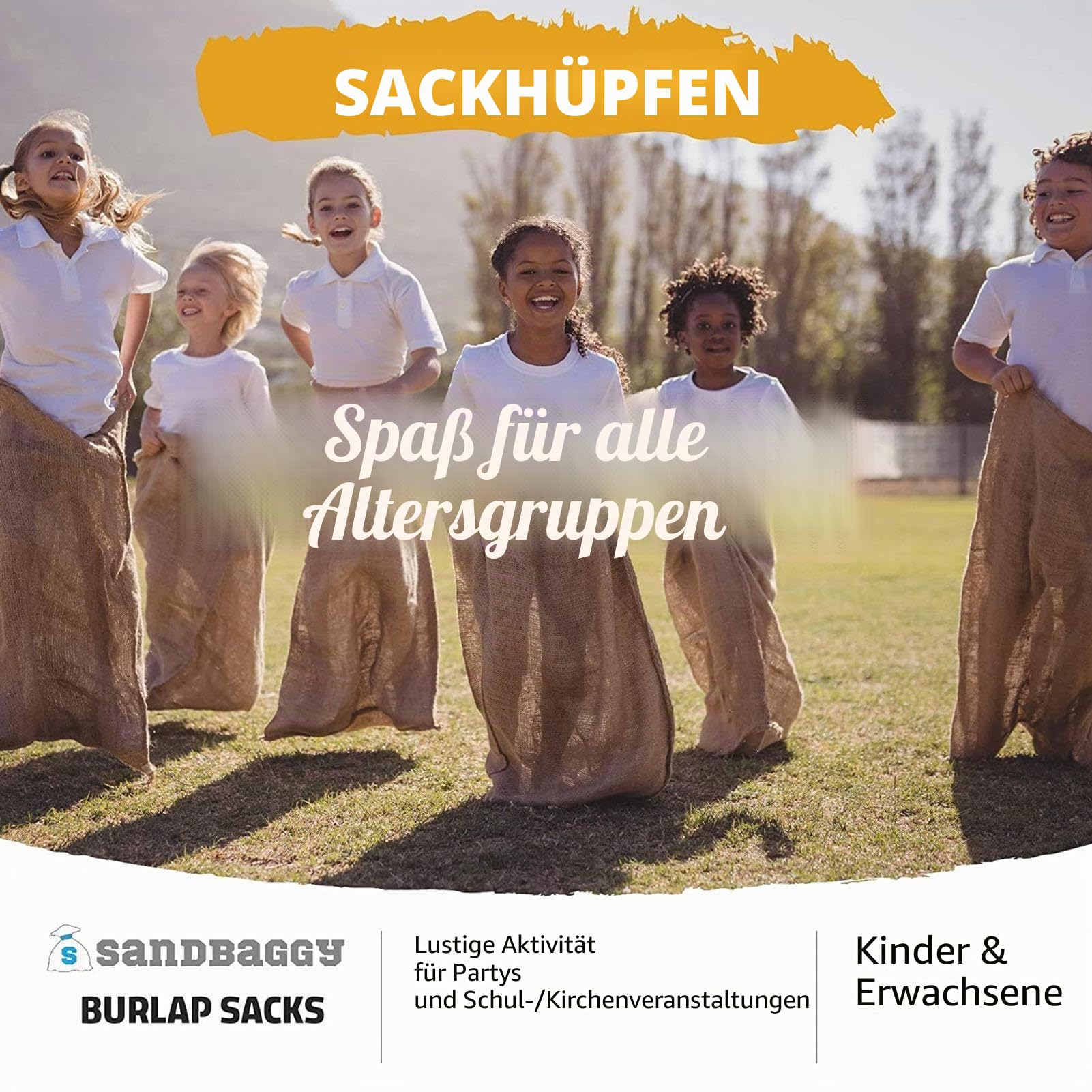 Haltbar Känguru Springsack - Kartoffelsack Renntaschen, Outdoor Spiele Gartenspiele Für Kinder Erwachsene Sackhüpfen Säcke Outdoor Spielset Für Partys Sportfeste Kindergarten