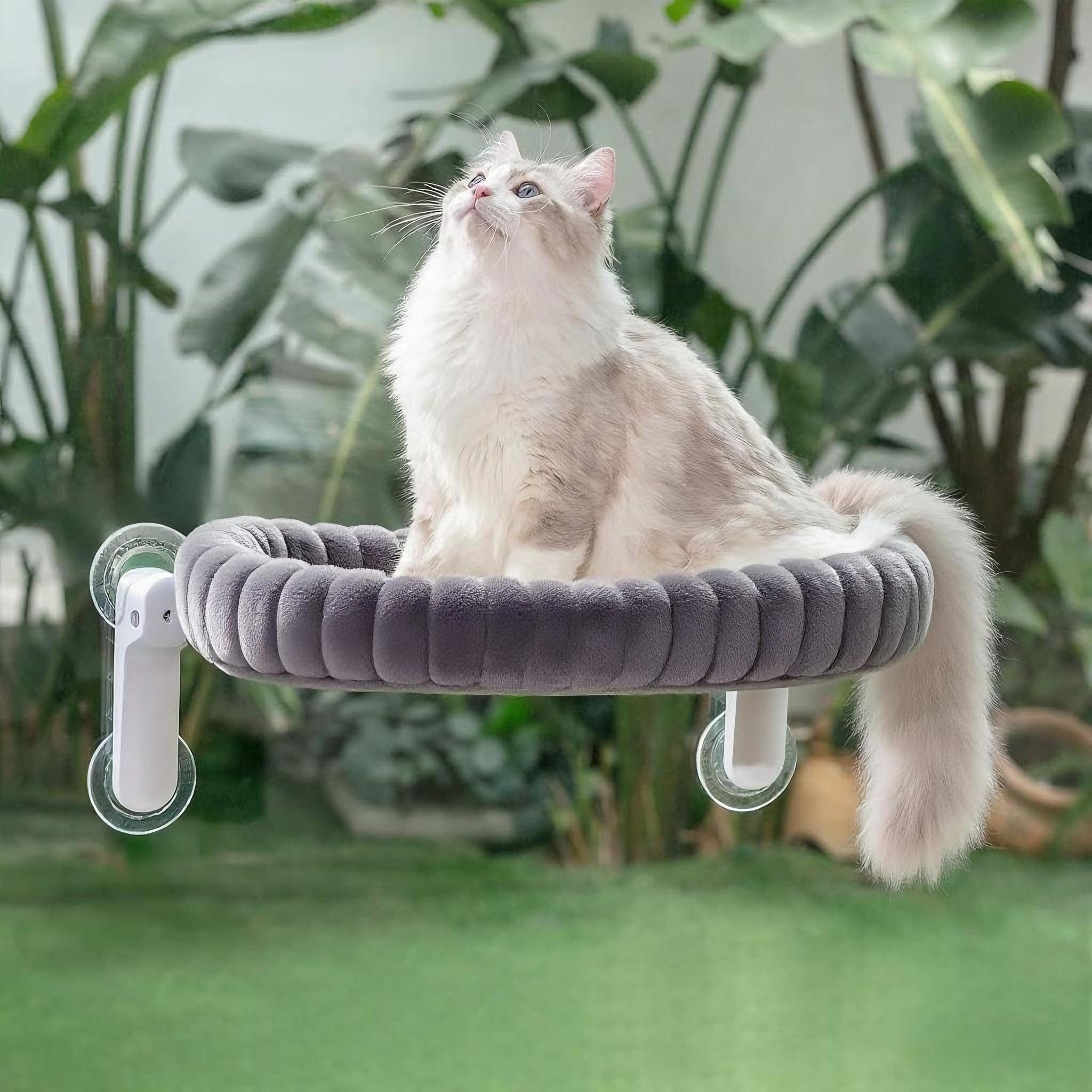 Hamac de fenêtre, hamac pour chat, chaise longue pour chat, rebord de fenêtre pliable en peluche, lit pour chat