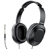 Philips Over Ear Wired Stereo Headphones for Podcasts, Studio Monitoring and Recording Headset for Computer, Keyboard and Guitar with 6.3 mm (1/4