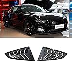 Rear Window Louvers for Mustang 2015-2023 ABS | No-Drill Installation & UV Protection | Classic Muscle Car Styling for GT, EcoBoost, V6, GT350, GT500 Models