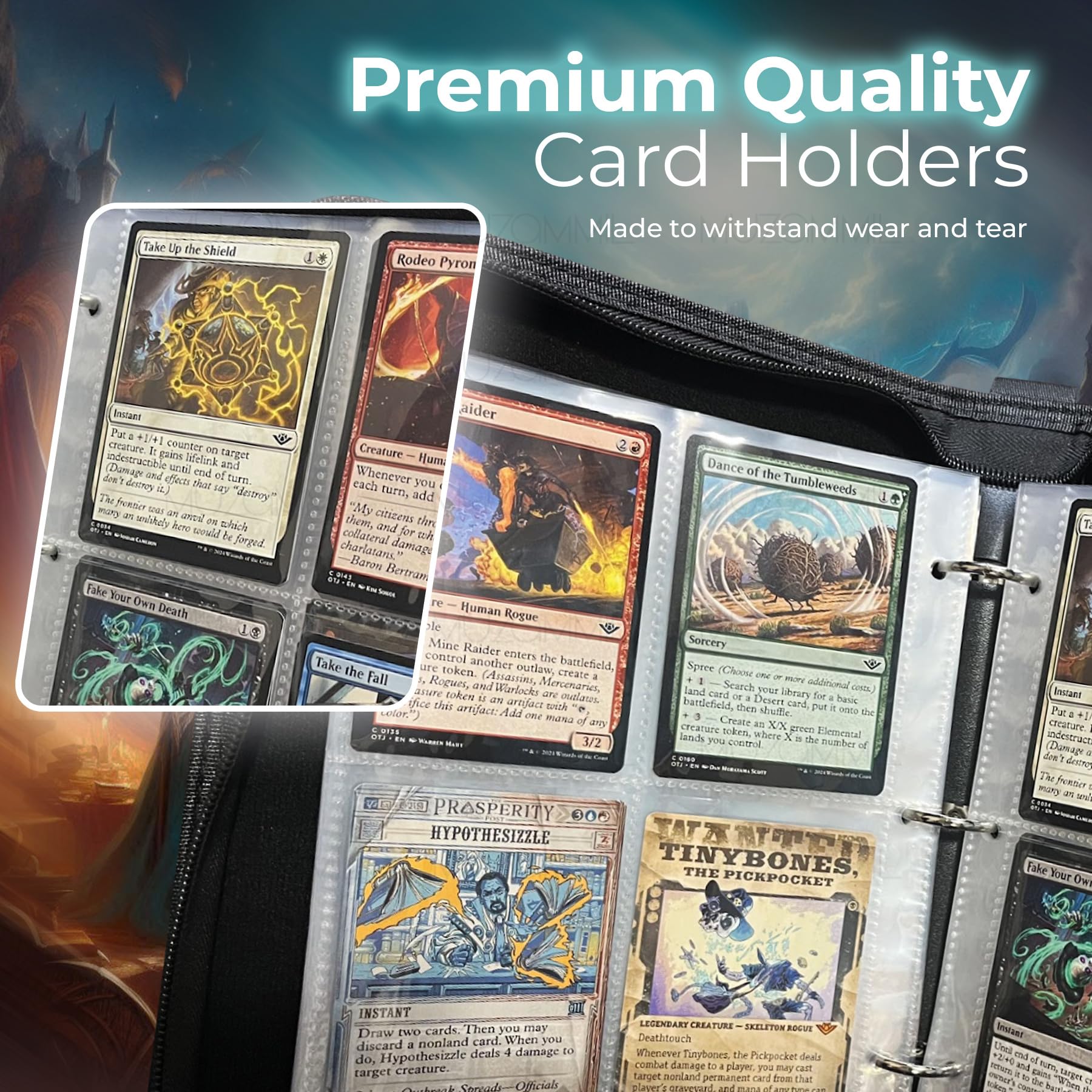 Amazon.com: MTG Card Binder - TCG Trading Card Holder Compatible with Magic  The Gathering Cards