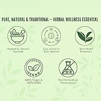 Vista 7 de Triphala Polvo 200 Gm Combinación de Amla, Haritaki y Bibhitaki Sin OGM Vegano.