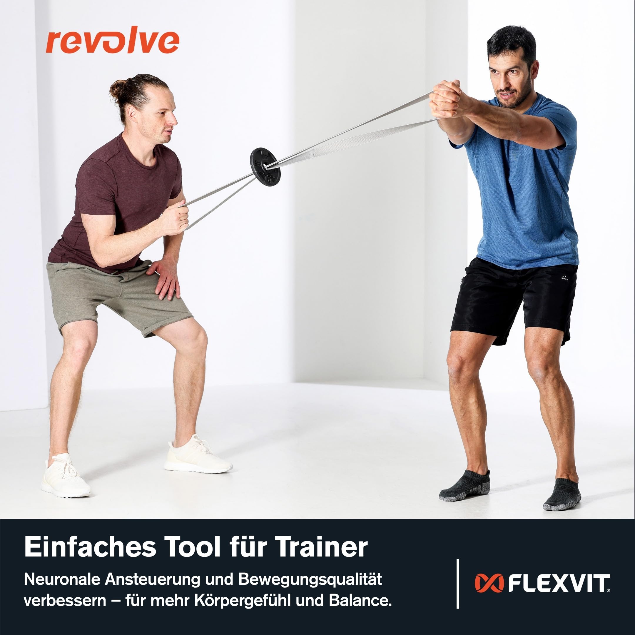 FLEXVIT Revolve - Superband für Kraft, Core und Mobility | Powerband für zuhause, Büro, Fitnessstudio & Outdoor | Fitnessband waschbar, robust & reißfest | Made in Germany | 5 Widerstandsstufen