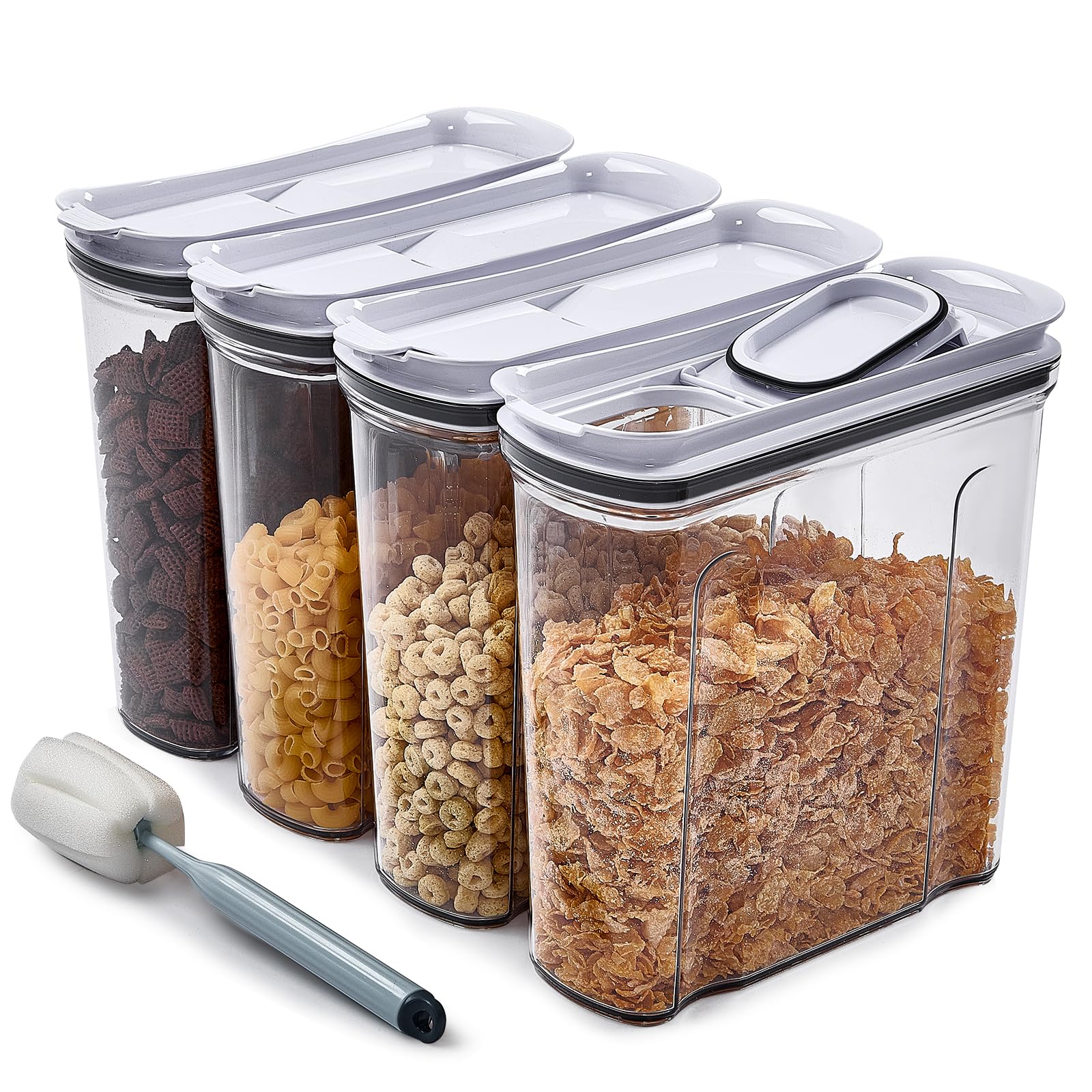 FreshKeeper Cereal Containers Storage Set, Airtight Food Storage Container wi...