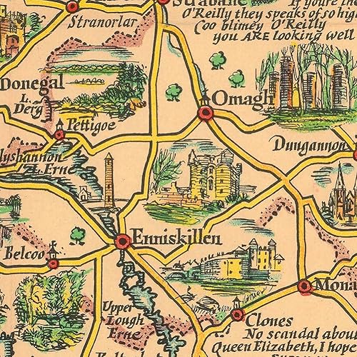 Miniatura 7 de Map of Ireland - Plan de prueba alto Pratts alrededor de 1933 - mide 24 pulgadas x 36 pulgadas (24.016 in x 35.827 in)