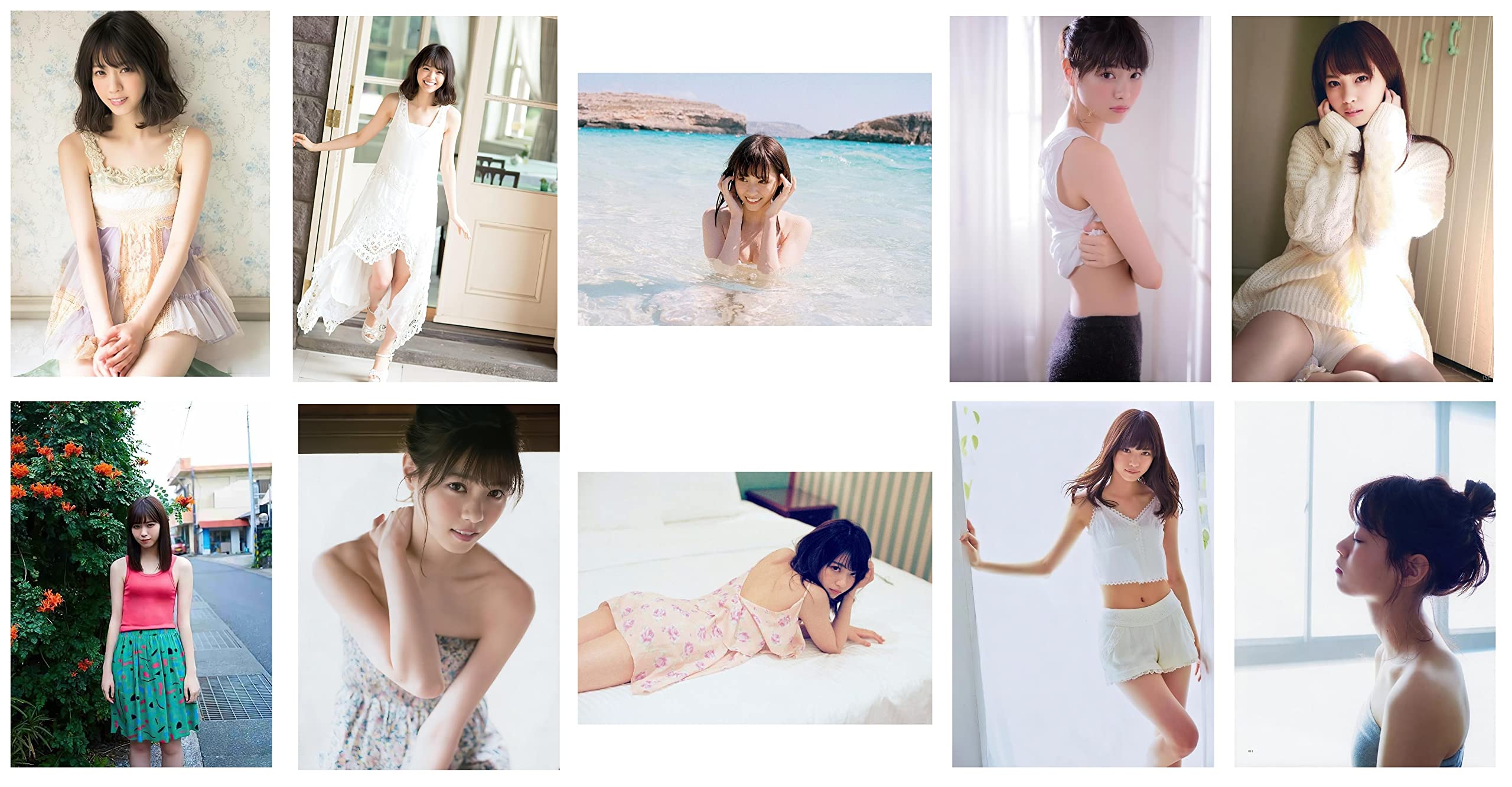 Amazon.co.jp: 西野七瀬 2L 判 写真 20枚 C 水着 下着 グラビア