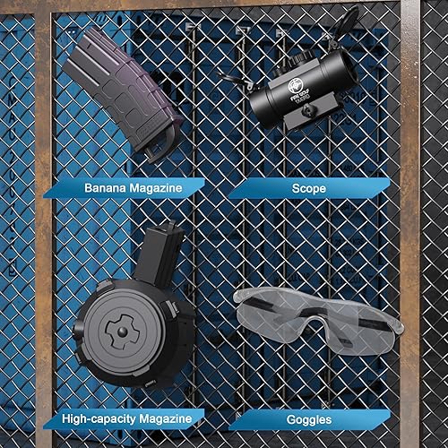 Miniatura 5 de Lanzador de gel automático, lanzador eléctrico con gafas, divertidos juegos de disparos para mayores de 13 años, verde