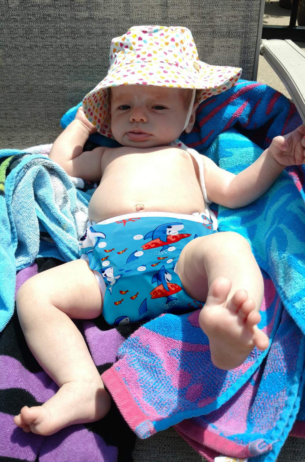 storeofbaby Water Diapers 0-3 Years Premium Swim Nappy for 0-36lbs Baby Boys Girls