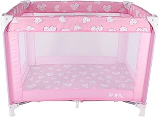 Red Kite Baby Sleeptight Lightweight Padded Travel cot Suitable from Birth, Raspberry, 1 Count (Pack of 1)