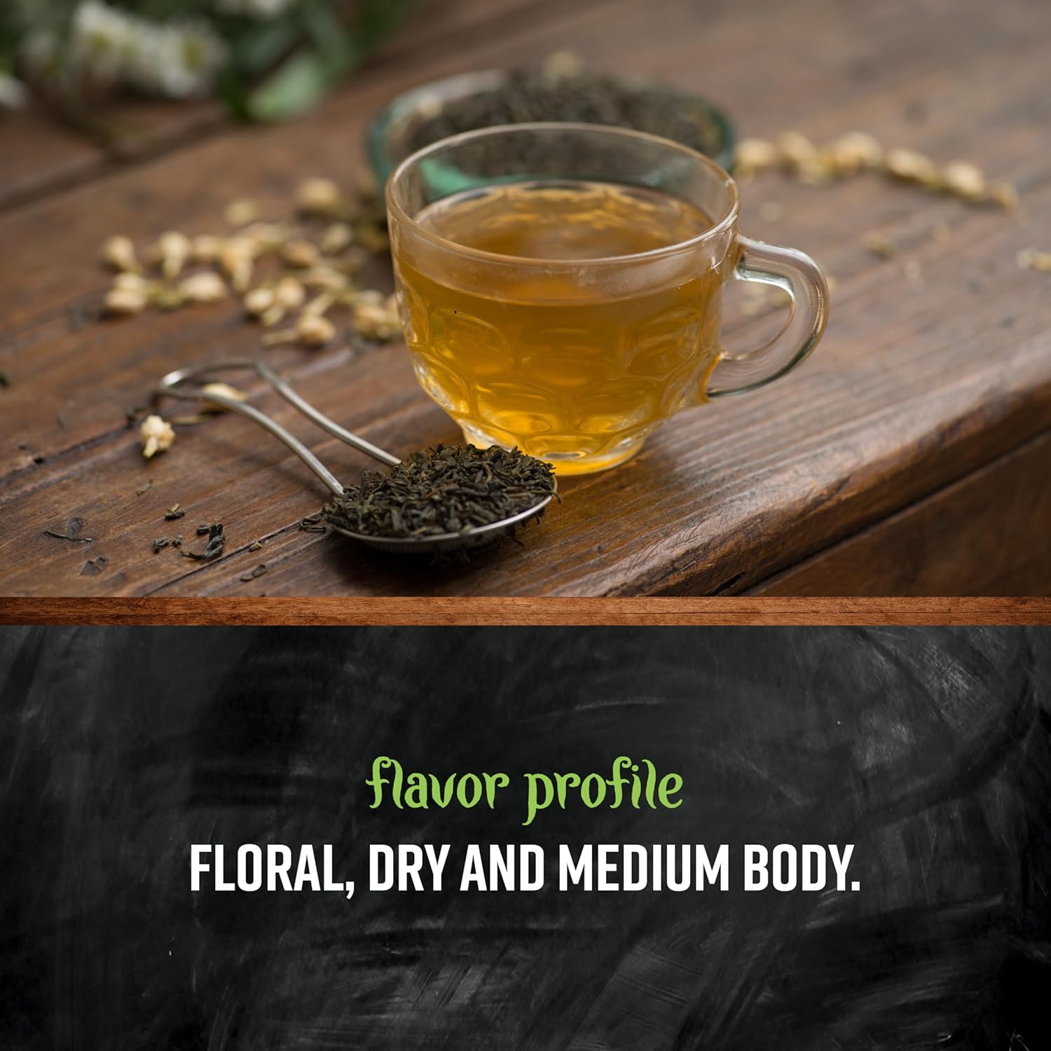 Frontier Co-op Organic Fairtrade Jasmine Green Tea, All Natural Loose Leaf Tea Leaves, Kosher | 16 Ounce (Pack of 1) - Image 5