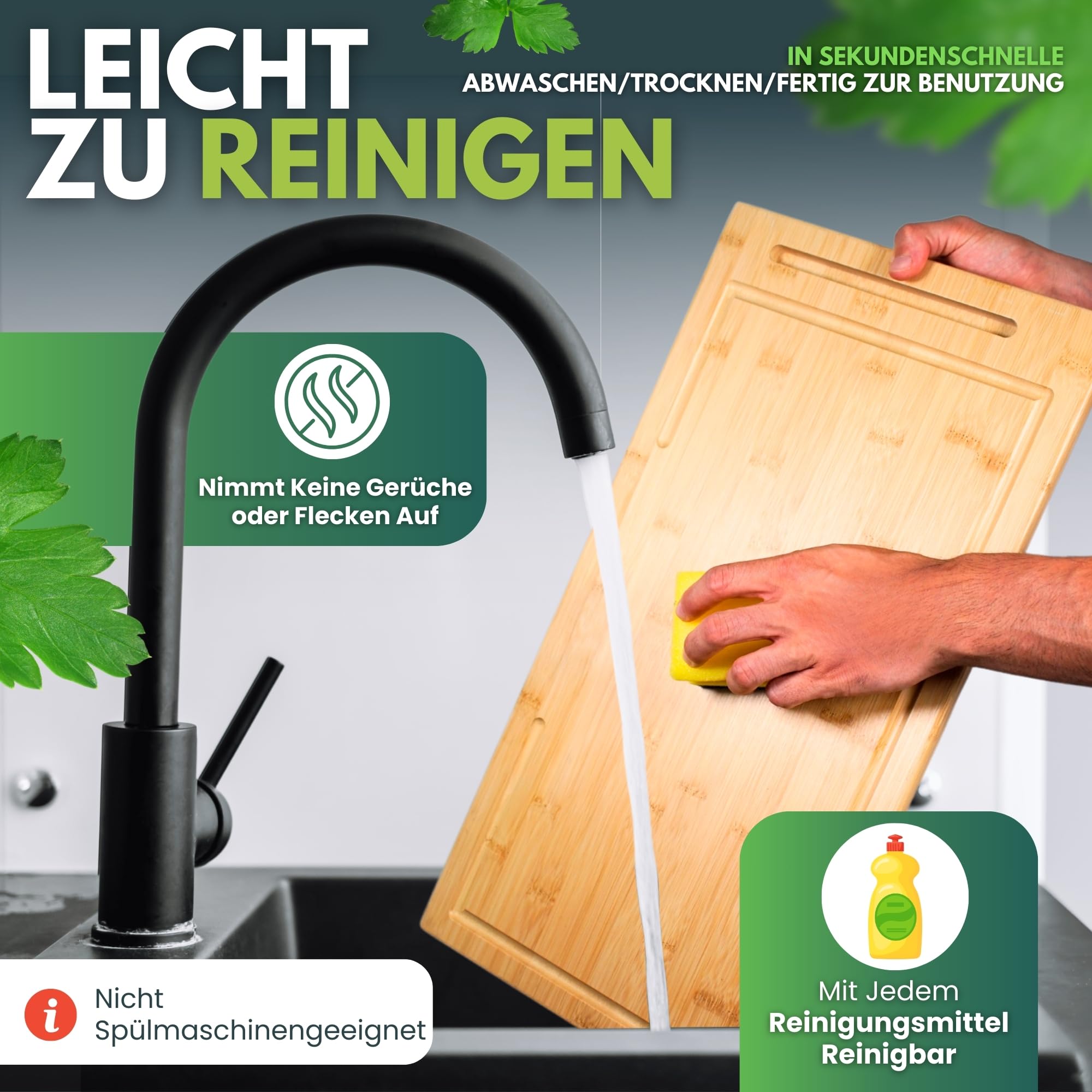 Herdabdeckung Ceranfeld 100% Bambus Rutschfest - Ceranfeld Abdeckplatte - Herdabdeckplatten für Ceranfeld - Abdeckung Ceranfeld - Cerdabdeckung Induktionsfeld - Herdabdeckplatte Glas