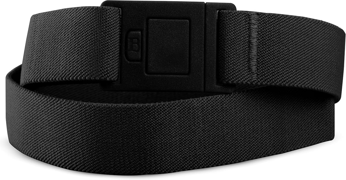 BELTAWAY Easily Adjustable Elastic Flat Buckle No Show Belts for Women – Stretch No Bulge jeans pants