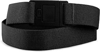 BELTAWAY Easily Adjustable Elastic Flat Buckle No Show Belts for Women – Stretch No Bulge jeans pants