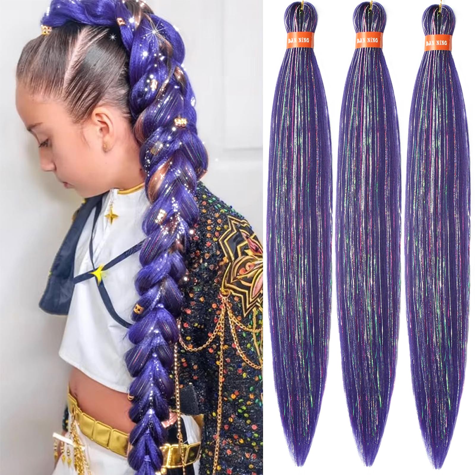 EYBNA テルペン PurpleGrape 30ml リキッド等にも Amazon.com : Deep Grape Purple Pre Stretched Braiding Hair Glitter