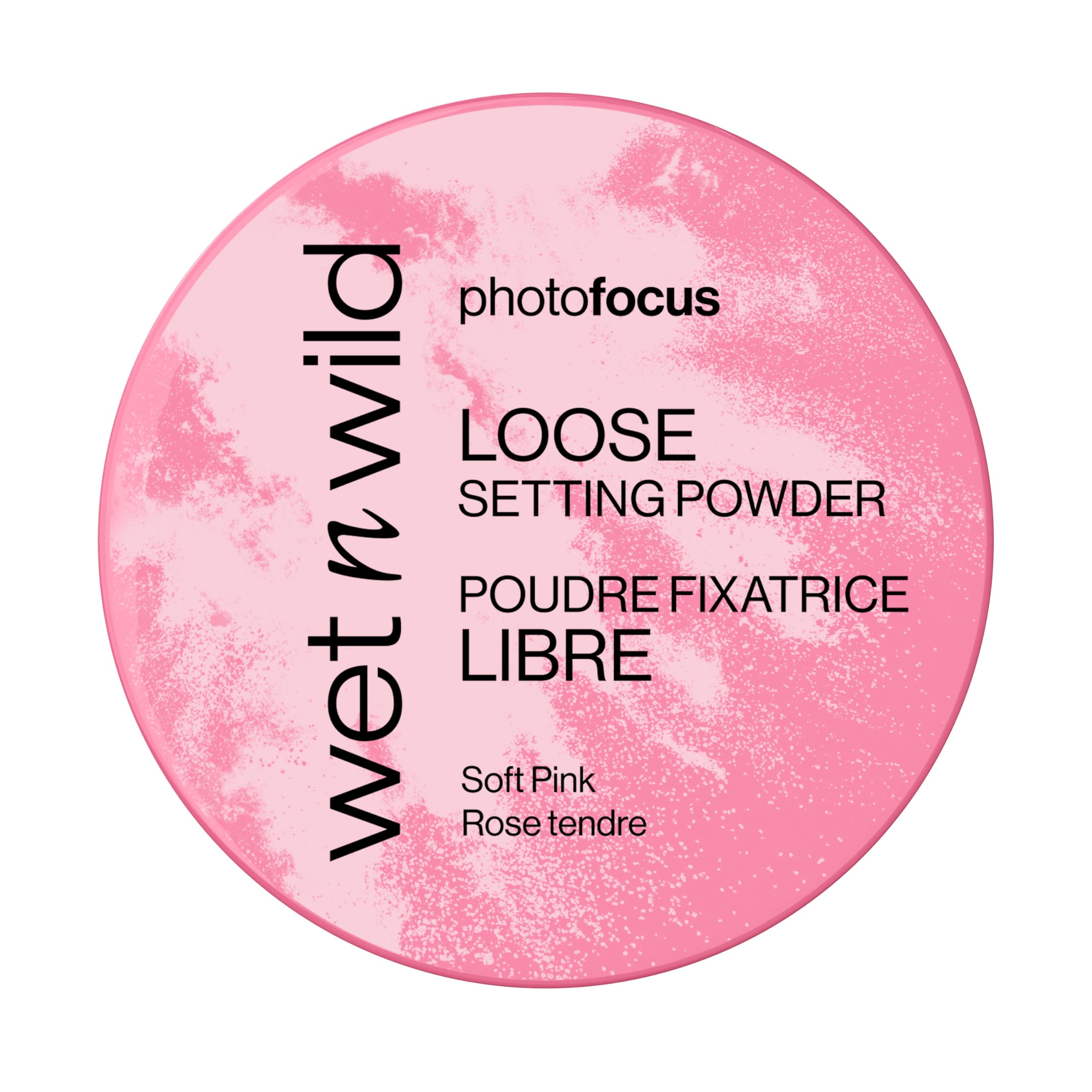 Wet n Wild Photo Focus Loose Setting Powder, Seidiges Gewichtsloses Fixierpuder zum Fixieren, Mattieren, Öl absorbieren und Backen, Weicher Fokus-Effekt, Soft Pink, 20g