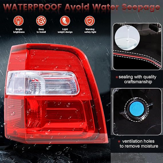 Tail Light Compatible with 2007-2017 Ford Expedition