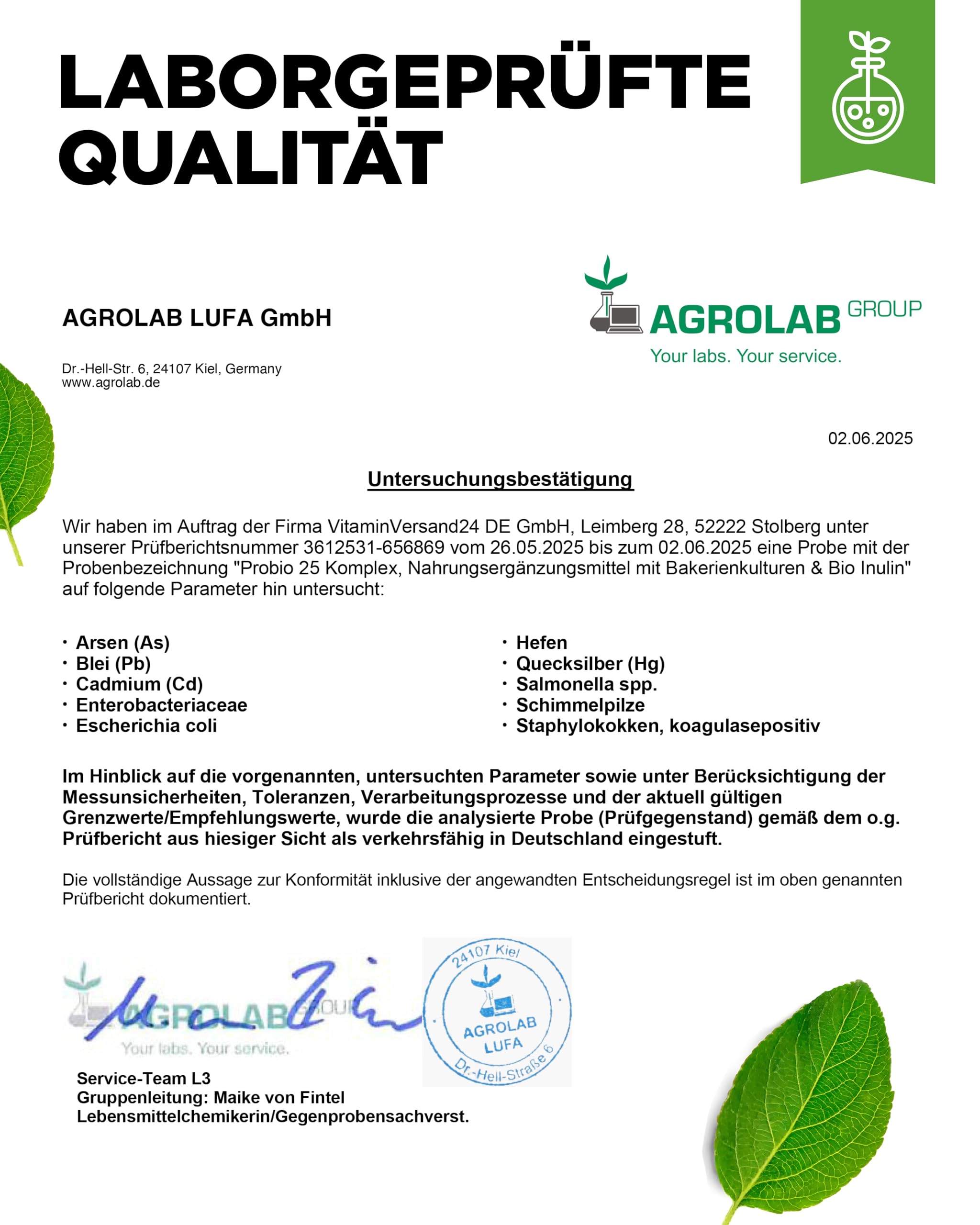 vit4ever Probio 25 Probiotika Komplex - 180 magensagtresistente Kapseln | Mit Inulin, magensaftresistente Kapseln, 3-Monats-Vorrat, vegan, 25 Stämme, 32 Mrd. KBE