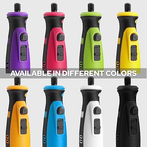 Miniatura 6 de Diamondg Amoladora de uñas rotativa (herramienta rotativa) 001 - Rosa,002 - Verde,003 - Azul,004 - Morado oscuro,006 - Amarillo,007 - Naranja,008