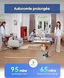 Tineco Pure One S70 Aspirateur Balai sans Fil, 200 AW d’Aspiration, 95 Min d'autonomie, Système de Nettoyage 3DSense Pro amélioré, Cellules de Poche améliorées, Lumière LED Verte à 150°, Gris - 8