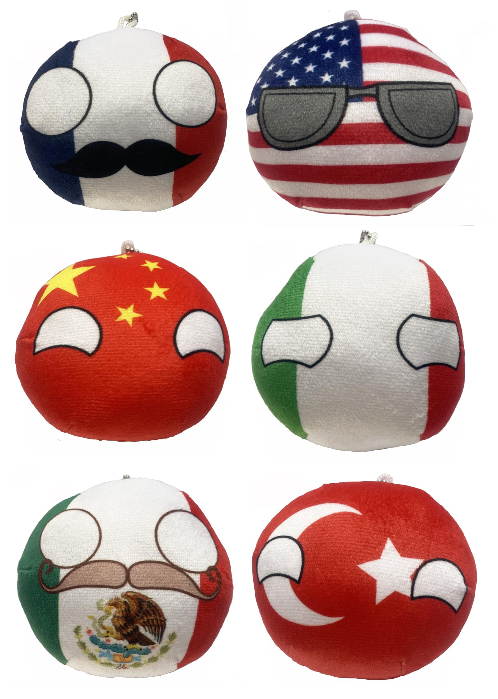 Amazon.com: Raclove 6PC Countryballs Plushies - Soft & Educational