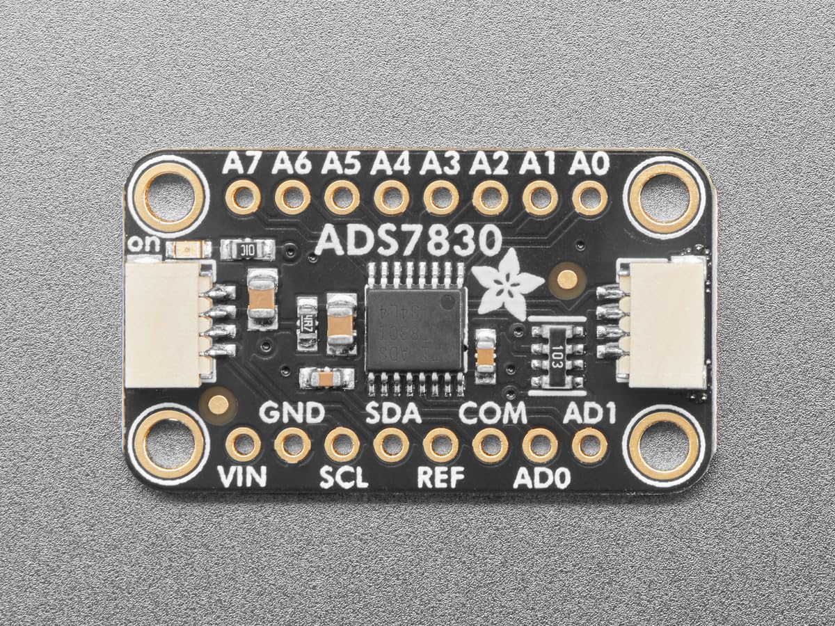 Adafruit ADS7830 - Convertitore A/D a 8 bit, ADC con I2C, STEMMA QT/Qwiic, 5836