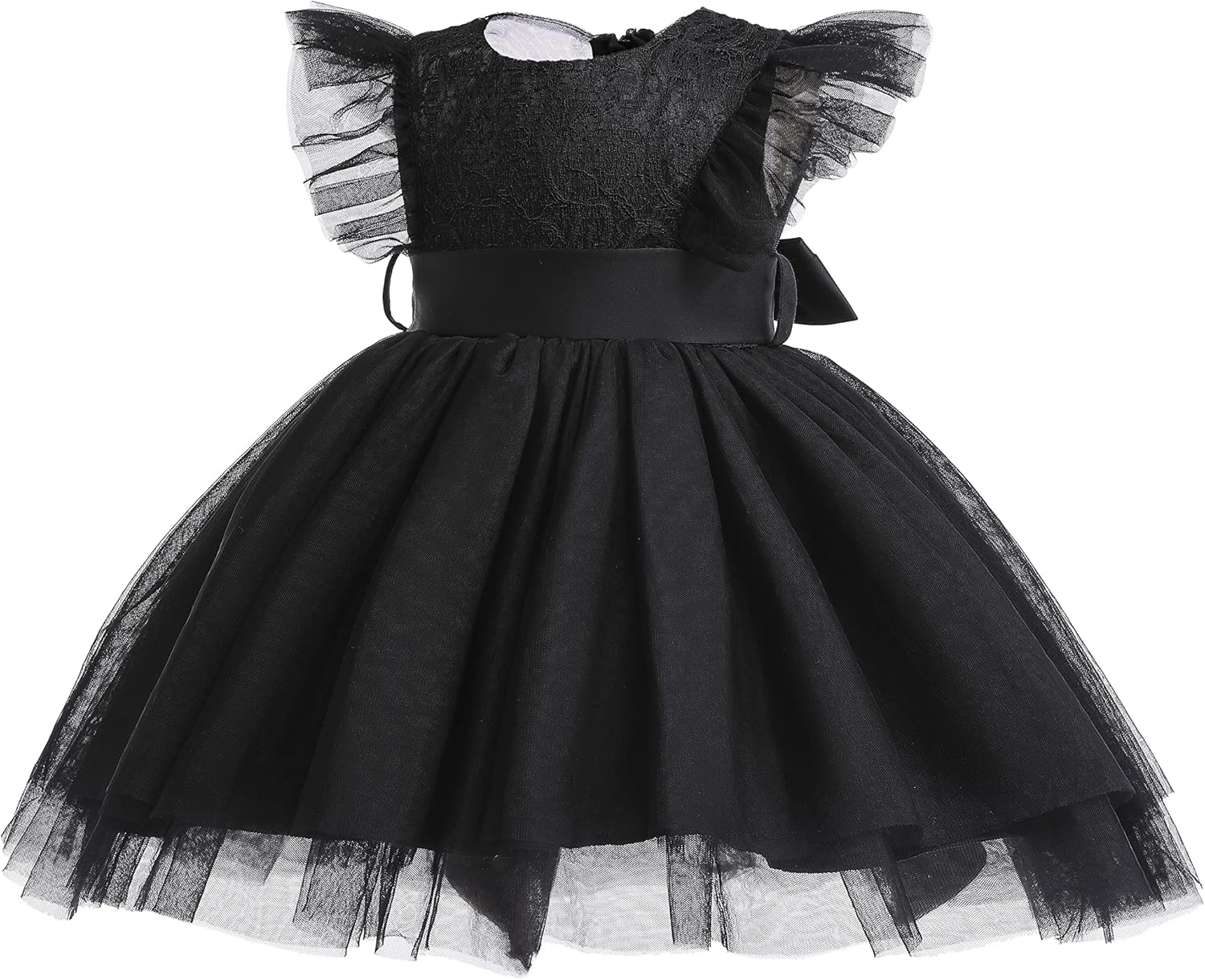 Weileenice Girls Kids Tulle Flower Dress Baby Girl Princess Wedding Pageant Birthday Party Dresses