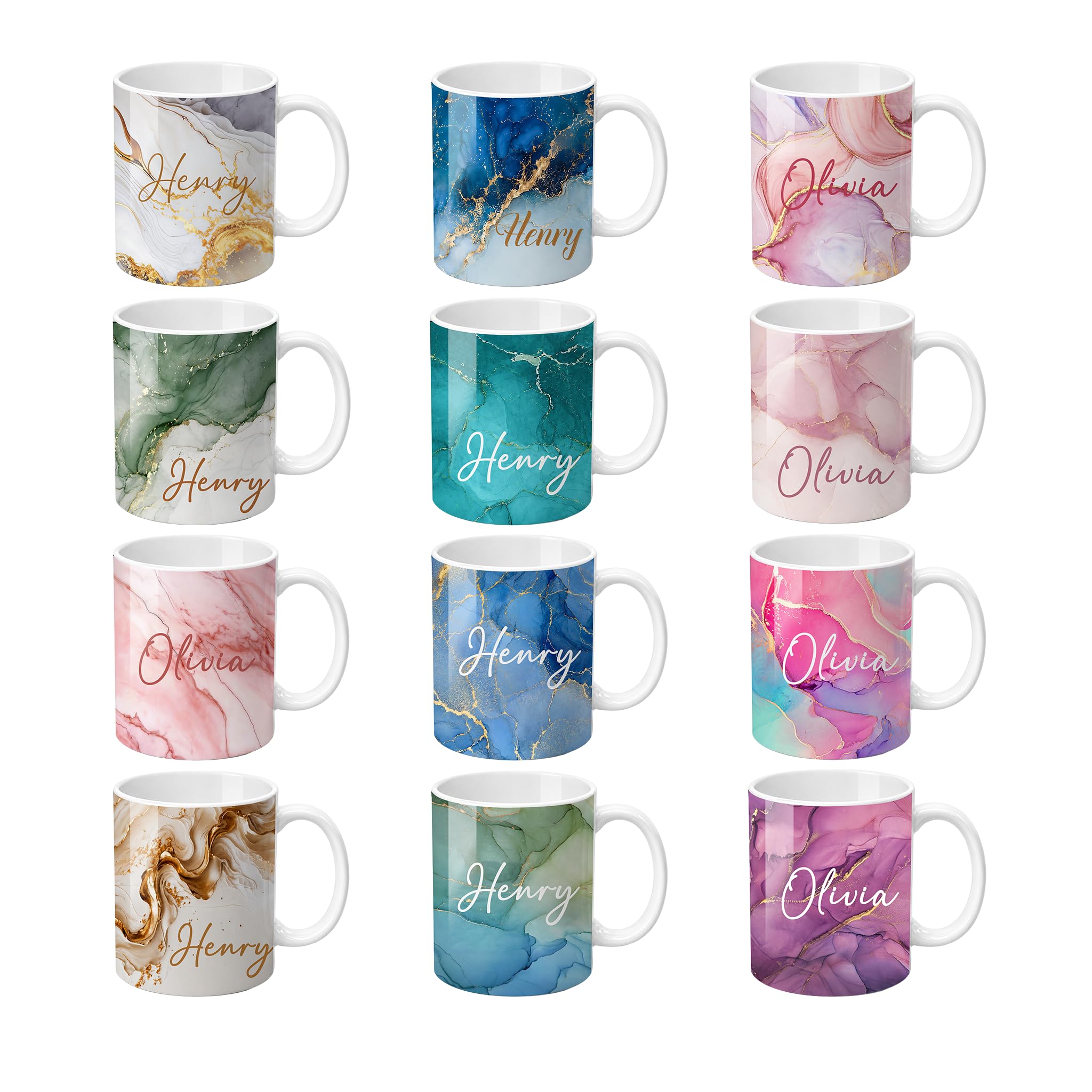 Morkean Personalised Mug, Custom Name Mug with Text, Custom Coffee Cup Gift for Birthday, Personalised Gifts for Mum Dad Women Men, Custom Mug for Friend Teacher Coworker
