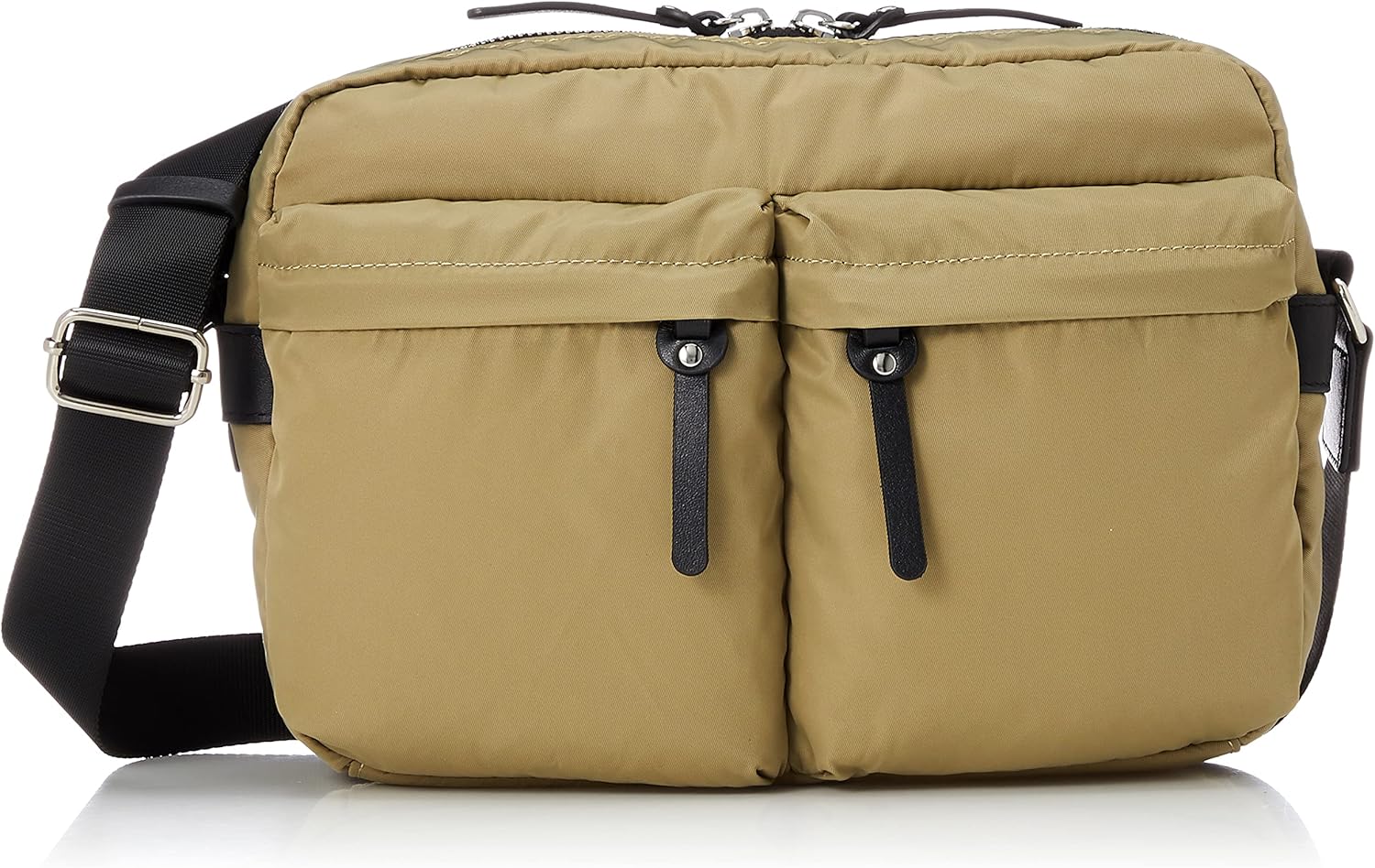 Amazon | [イザック] ショルダーバッグ ナイロン ダブルフロント