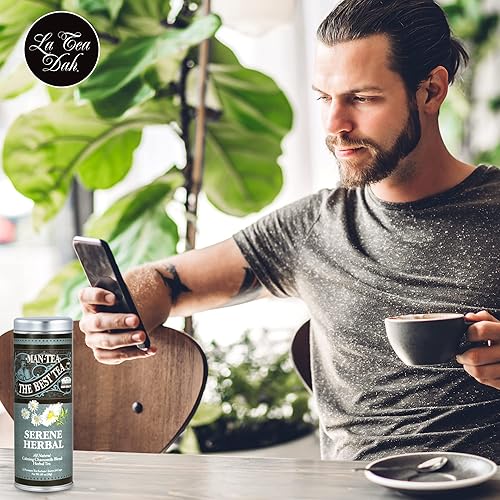 Miniatura 7 de La Tea Dah - Té de hierbas sereno  Bolsas de té gourmet de manzanilla saborizadas con citronela, lavanda y menta verde  Sin cafeína  Regalos únicos