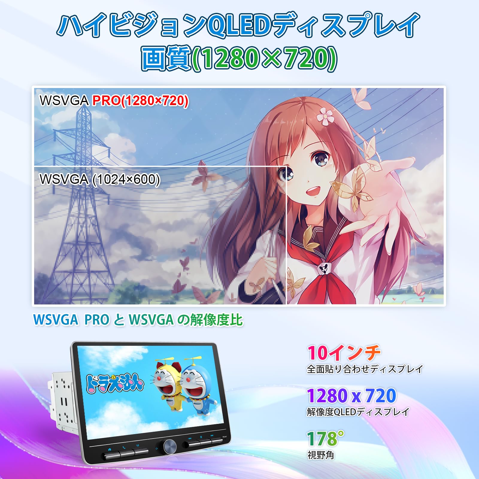 Amazon.co.jp: ディスプレイオーディオ 10インチ 2din Andriodカーナビ
