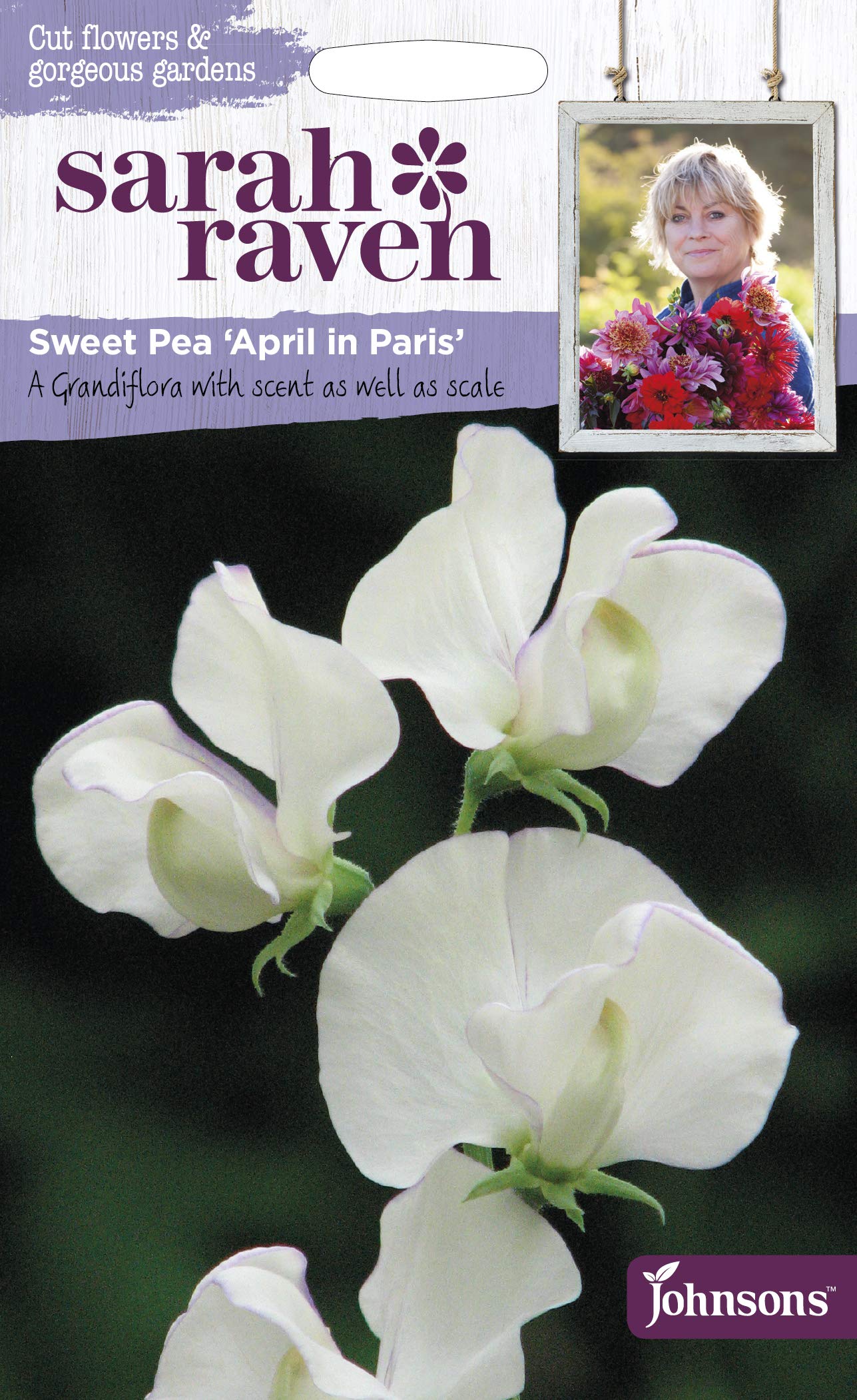 Johnsons - Sarah Raven's Cut Flowers - Sweet Pea April in Paris - 20