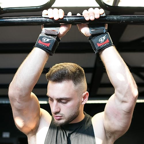 Miniatura 2 de Correas de peso muerto de alta calidad, agarres de levantamiento de pesas, ganchos de levantamiento de pesas, correas de agarre de gimnasio,