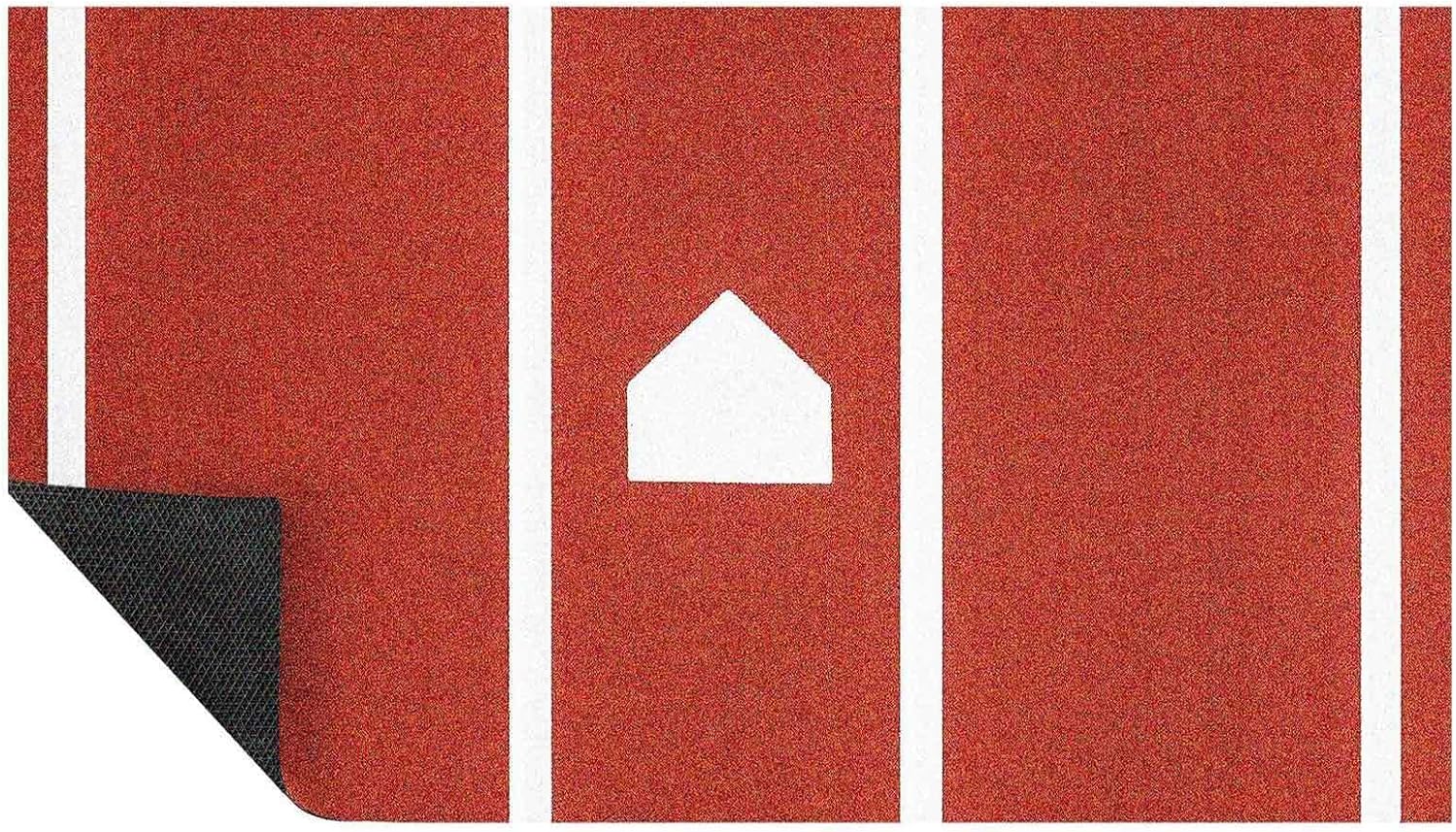 Baseball Mats, with Home Plate Batters Box Turf Mat, Hitting Mat Baseball, Non-Slip Eva for Batting Stance Practice