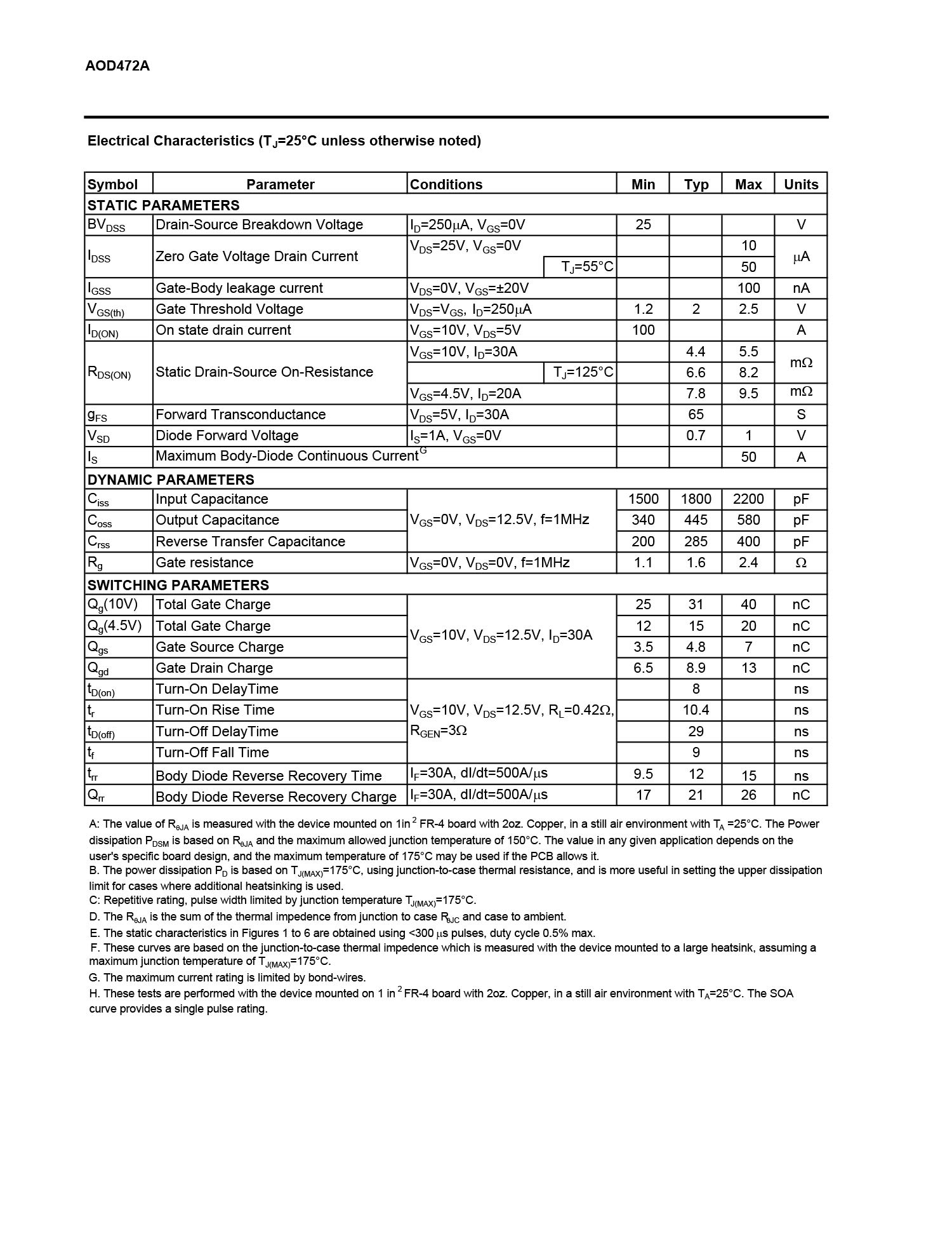 Chanzon 10pcs AOD472 TO-252 N-Kanal-Feldeffektverbesserung Sic MOSFET ...