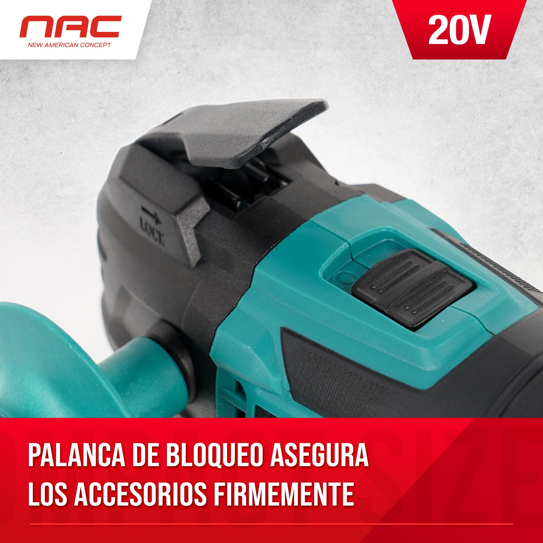 NAC Dispositivo multiusos inalámbrico MT-LI-ST-20V, verde, luz LED incorporada, el dispositivo es compatible con todas las baterías de la serie Akumultisystem 20V, con batería de 2.0 Ah y cargador