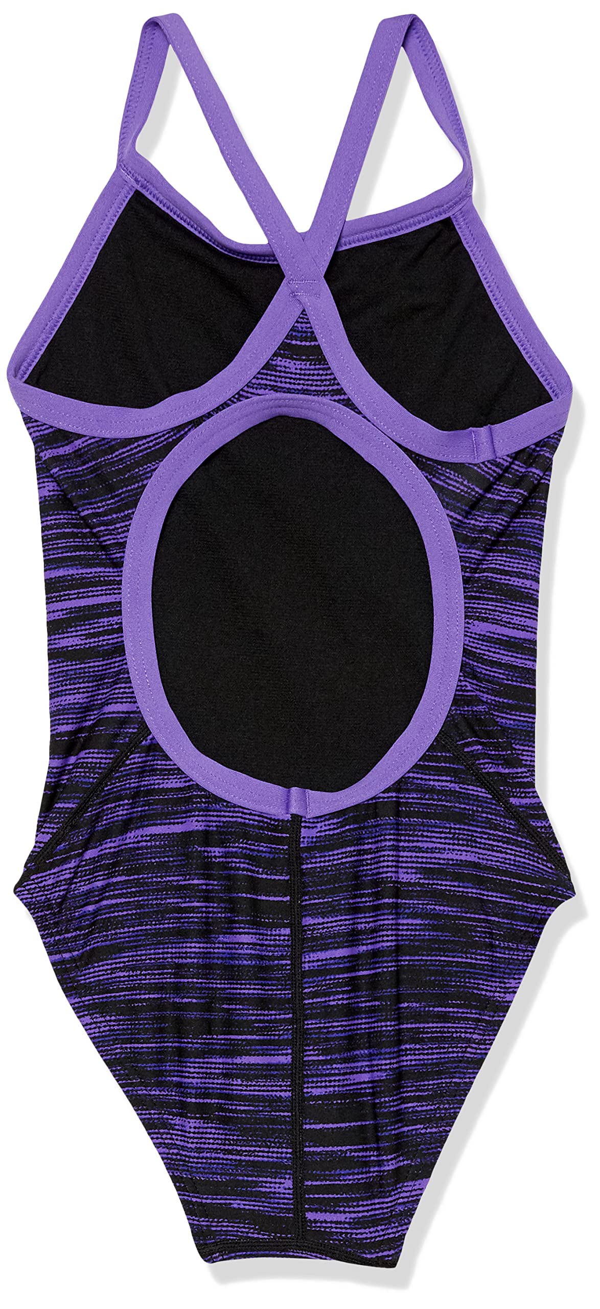 TYR Dziewczęcy kostium kąpielowy Durafast Elite Diamondfit, fioletowy, 22, fioletowy