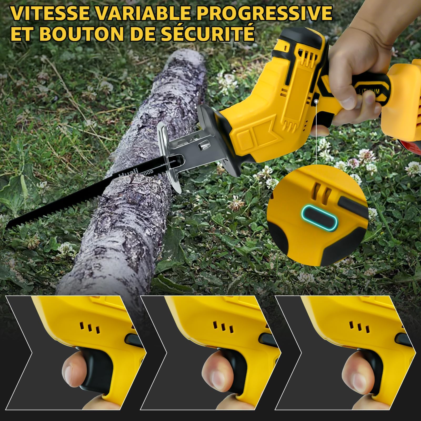 Meuleuse D'angle Sans Fil Compatible Avec Batterie Dewalt 20 V Max, Moteur Sans Balais 10