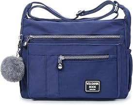 VOLGANIK ROCK Crossbody Bag for Women Medium Size Multi Pockets Handbag Shoulder Bag for Women RFID Pocket Lightweight Water resistant Shoulder Bag for Daily Use Messenger Bag