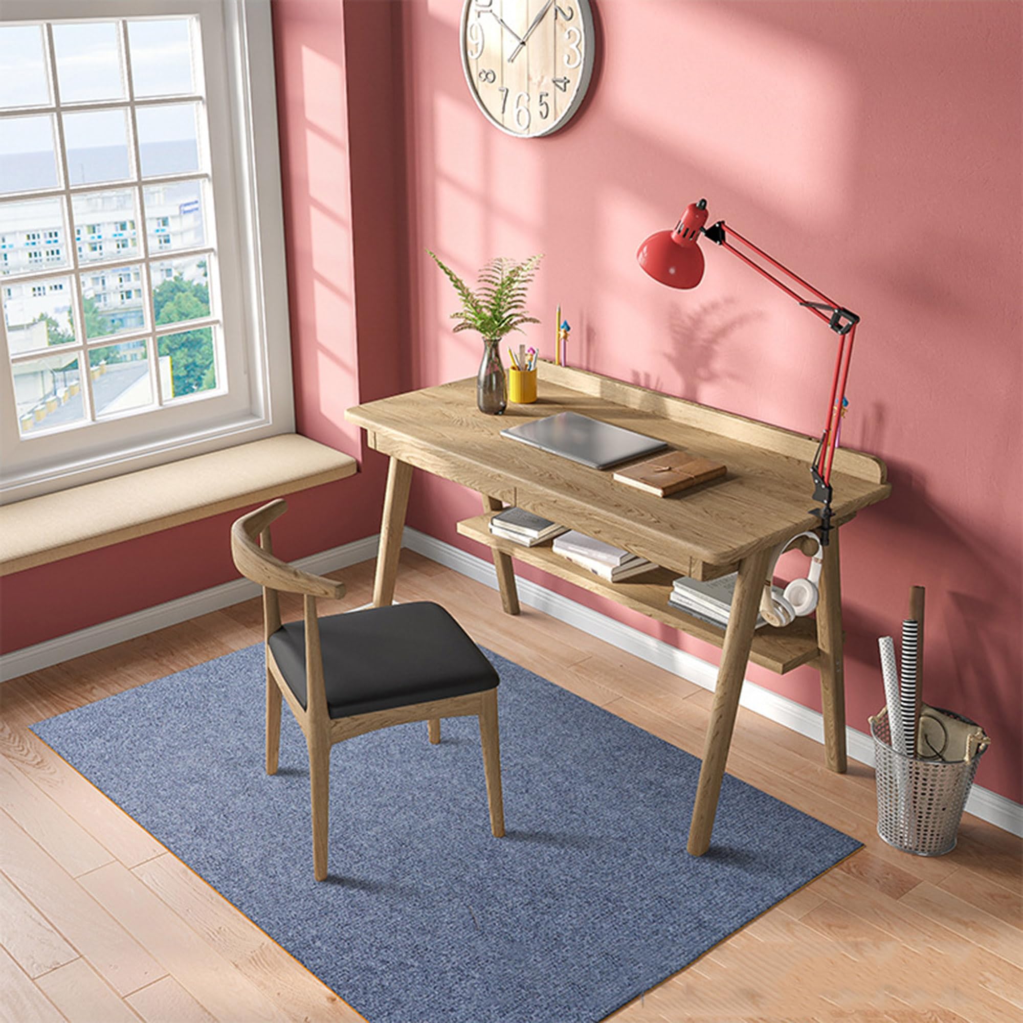 Tapis de chaise de bureau pour sols en bois dur - Antidérapant - Tapis de protection de sol dur - Tapis de chaise de bureau - Tapis de chaise d'ordinateur pour la maison et le bureau - 120 x